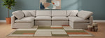 Indulge - Linen 6 Piece Modular U-Shaped Sectional