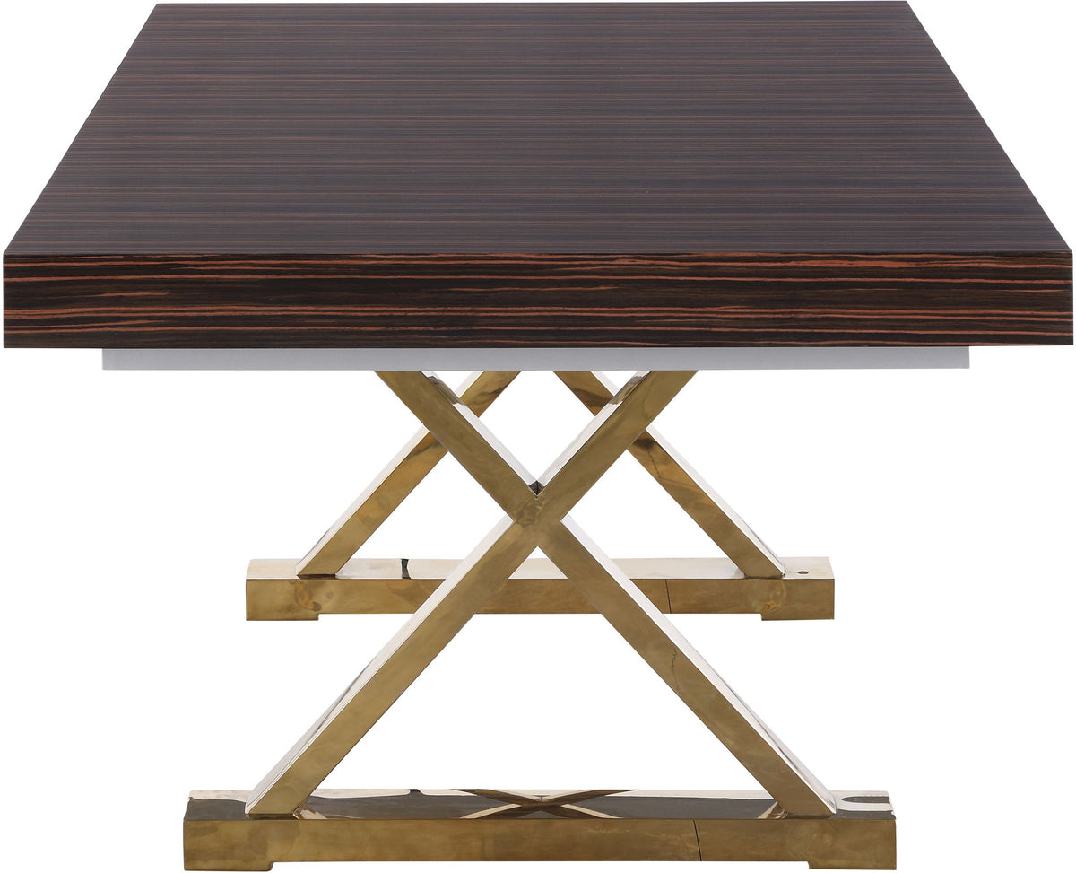 Excel - Extendable Dining Table with Gold Base