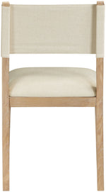 Avon - Linen Textured Performance Fabric Upholstered Dining Side Chair (Set of 2)
