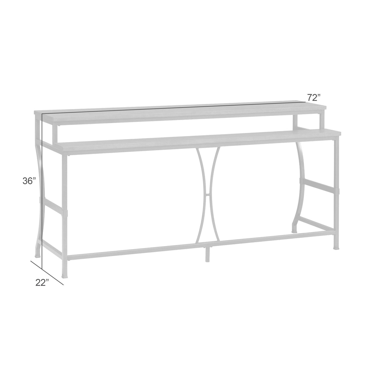 Winslow - 72" Rectangle Wood Console Table - Walnut