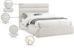 Adam - Linen Fabric Bed With 52" Headboard