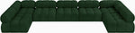 Ames - 7 Piece Boucle Fabric Modular Sectional