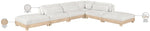 Turin - Chenille Fabric Upholstered Modular Sectional - White