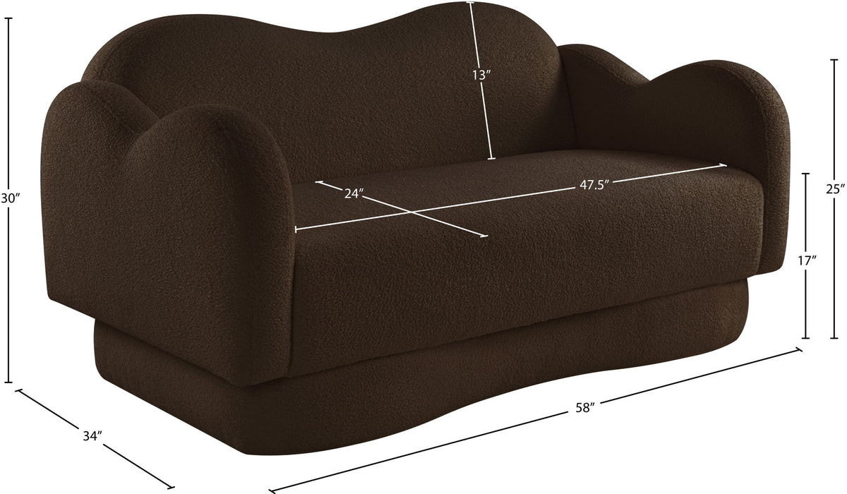 Bloom - Teddy Fabric Loveseat