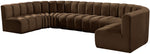 Arc - Velvet Modular U-Shaped Sectional