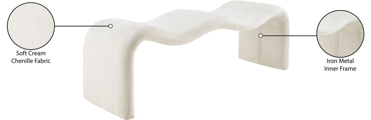 Willow - Chenille Bench
