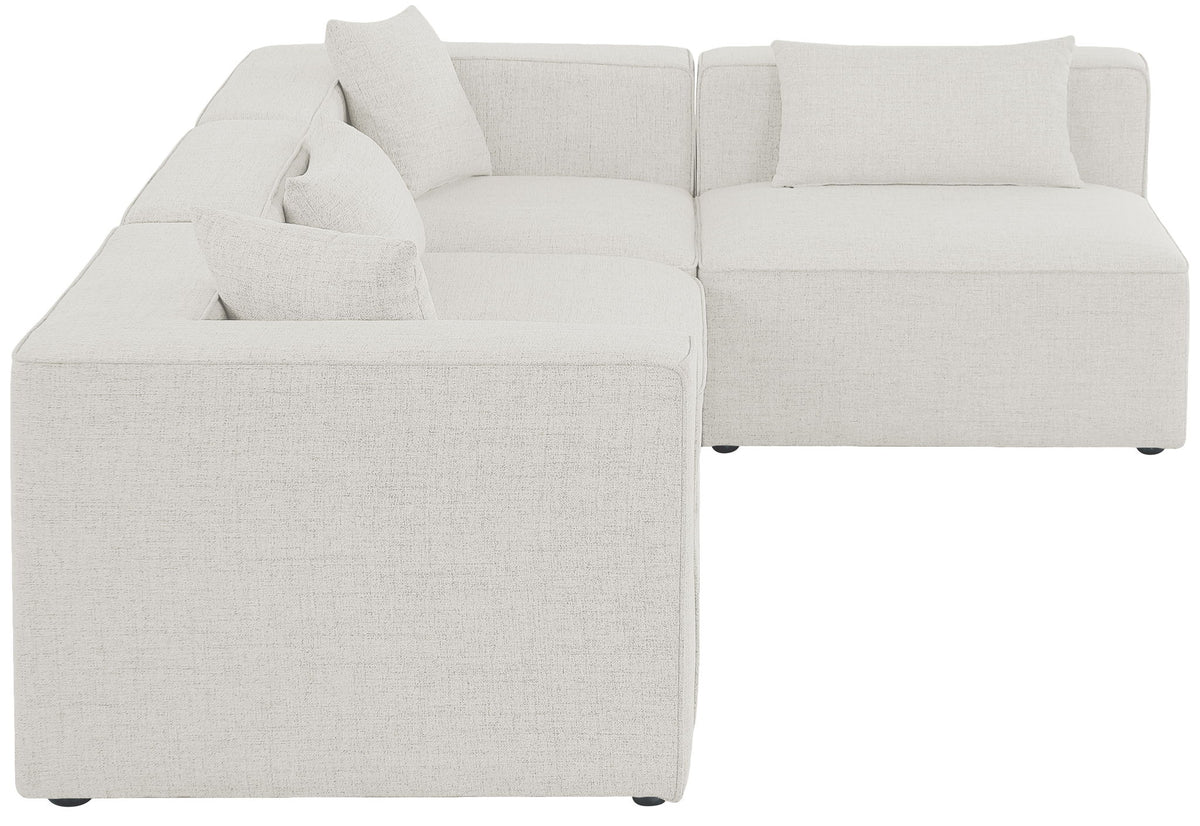 Cube - Linen 4 Piece Modular Corner Sectional