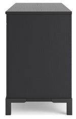 Cayberry - TV Stand With Fireplace - Black