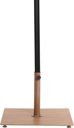 Fiji - Aluminum Patio Umbrella With Square Teak And Black Base