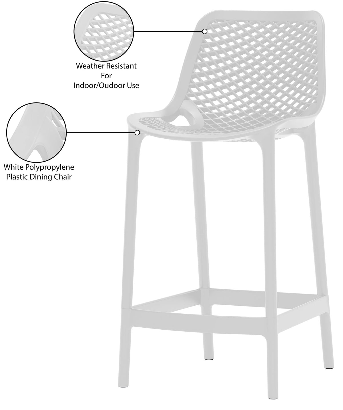 Mykonos - Outdoor Patio Stool (Set of 2)