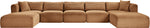 Shaggy - Fabric 7 Piece Modular Sectional With 2 Ottomans