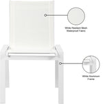 Nizuc - Outdoor Patio Dining Chair With White Frame (Set of 2)
