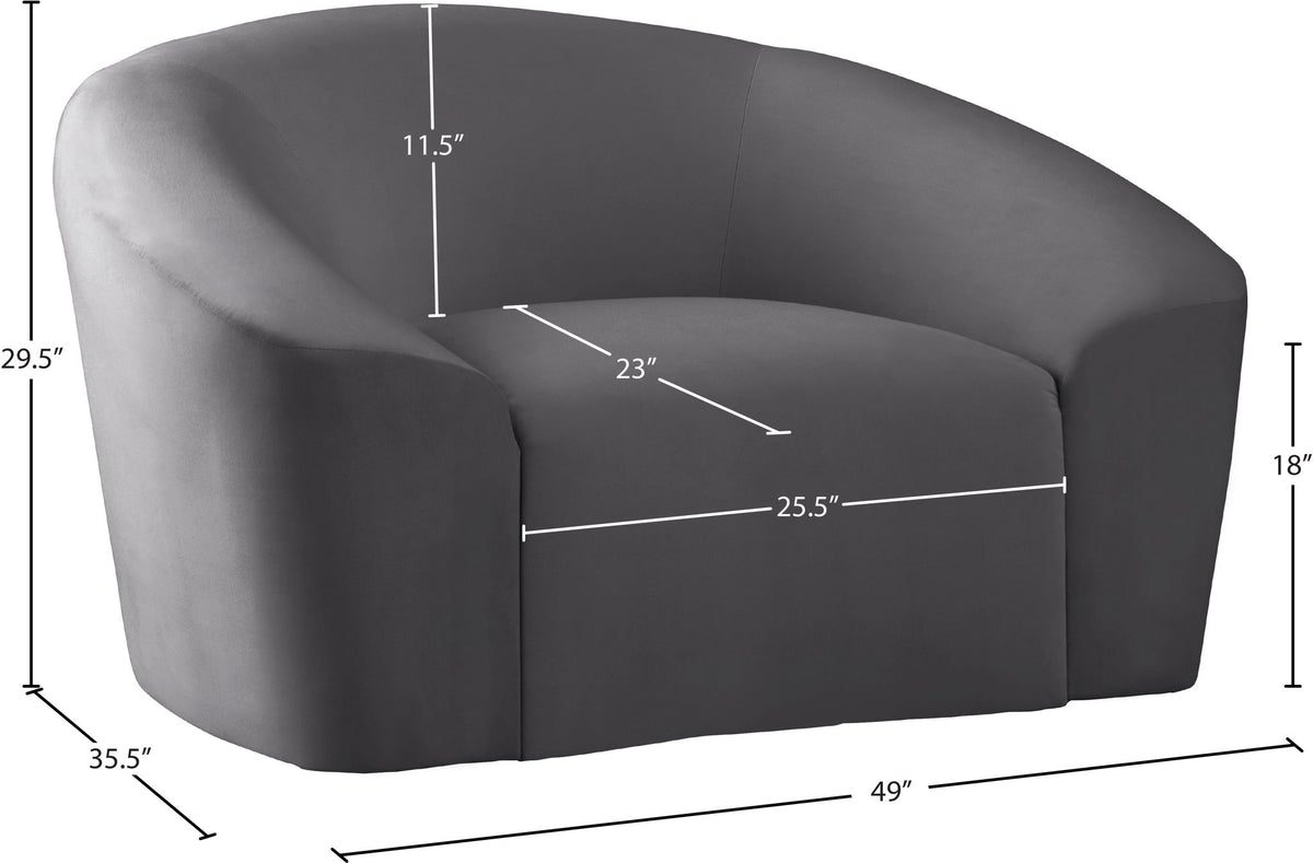 Riley - Velvet Arm Chair