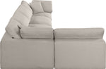 Comfy - 5 Piece Linen Modular Sectional