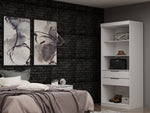 Manhattan Mulberry - Wardrobe Closet With Open Space