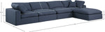 Comfy - 5 Piece Linen Modular Sectional With Chaise