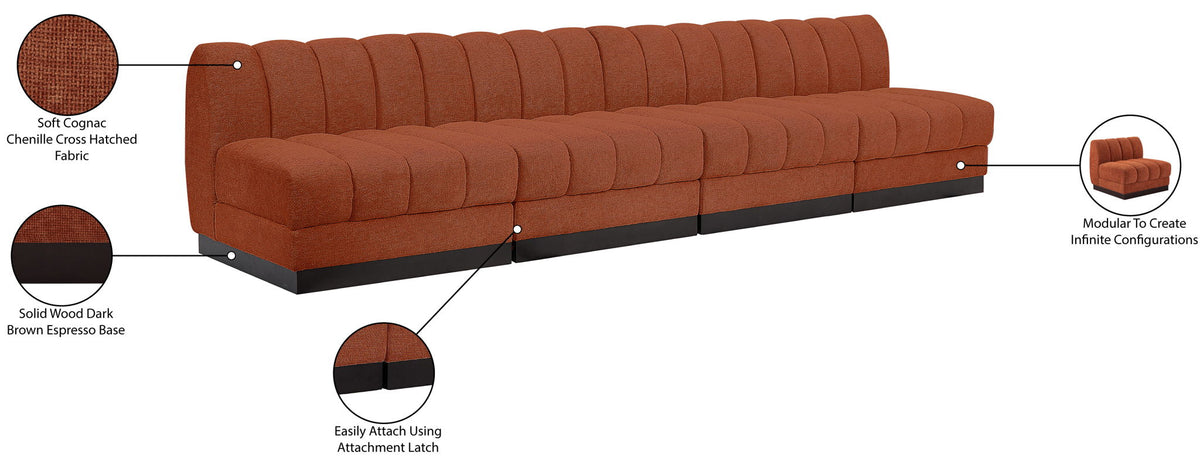 Quinn - 4 Seat Modular Armless Sofa