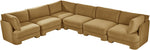 Hammond - Velvet Performance Fabric Upholstered 6 Piece Corner Sectional