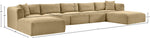 Shaggy - 7 Piece Modular Sectional With 2 Ottomans