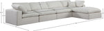 Comfy - 5 Piece Linen Modular Sectional With Chaise