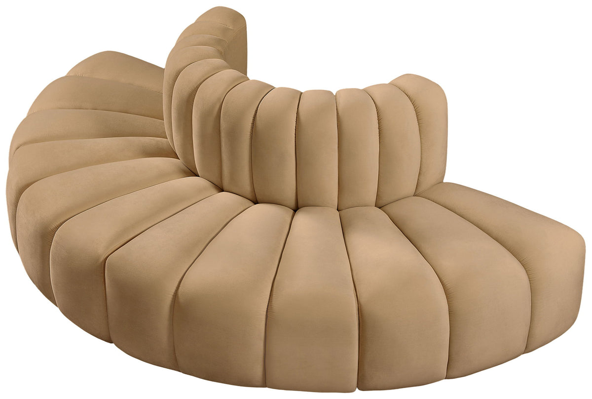 Arc - Velvet 4 Piece Modular Sofa