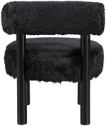 Ambre - Vegan Shearling Fabric Upholstered Accent Chair