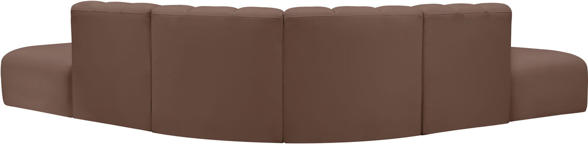Arc - Faux Leather 6 Piece Corner Modular Sofa