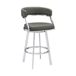 Saturn - Bar Height Bar Stool - Brushed Stainless Steel