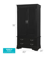 Glory Furniture - Louis Phillipe - Armoire
