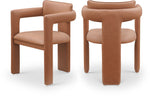 Brenda - Faux Leather Dining Chair (Set of 2) - Cognac