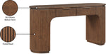 Astrid - Solid Wood And Oak Veneer Desk