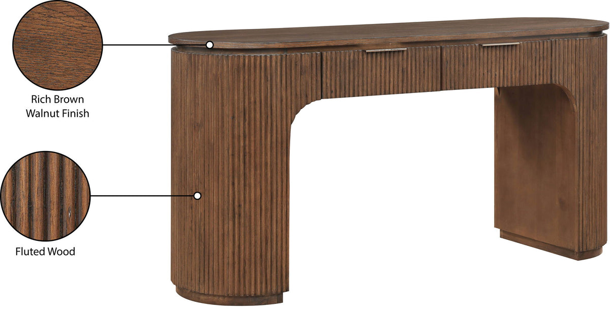 Astrid - Solid Wood And Oak Veneer Desk