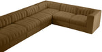 Rummi - Velvet Performance Fabric Upholstered 10 Piece Modular Sectional