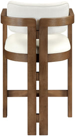 Ravina - Upholstered Counter Stool With Stained Brown Base