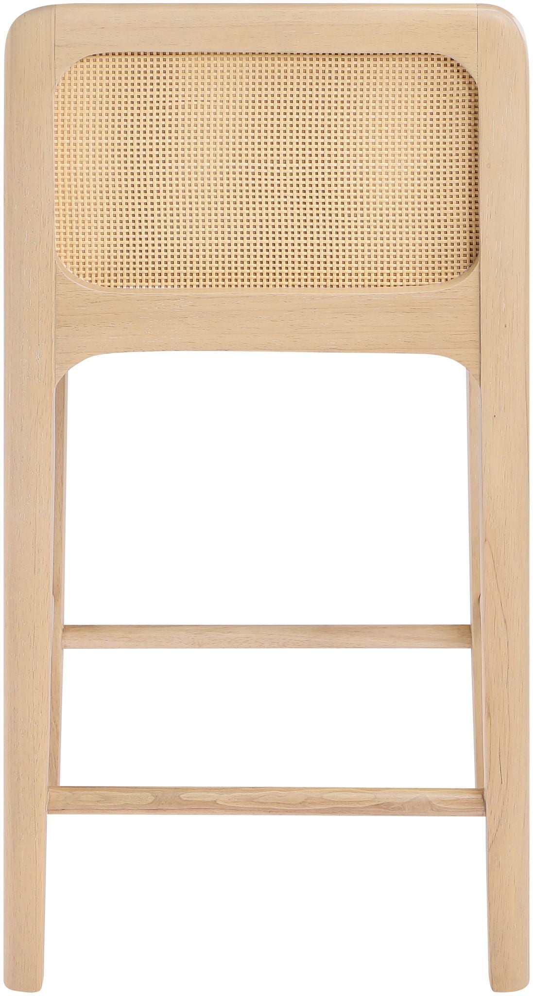 Ellis - Vegan Leather Upholstered Counter Stool (Set of 2) - Tan / Natural