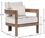 Newport - Water Resistant Fabric Upholstered Outdoor Patio Chair