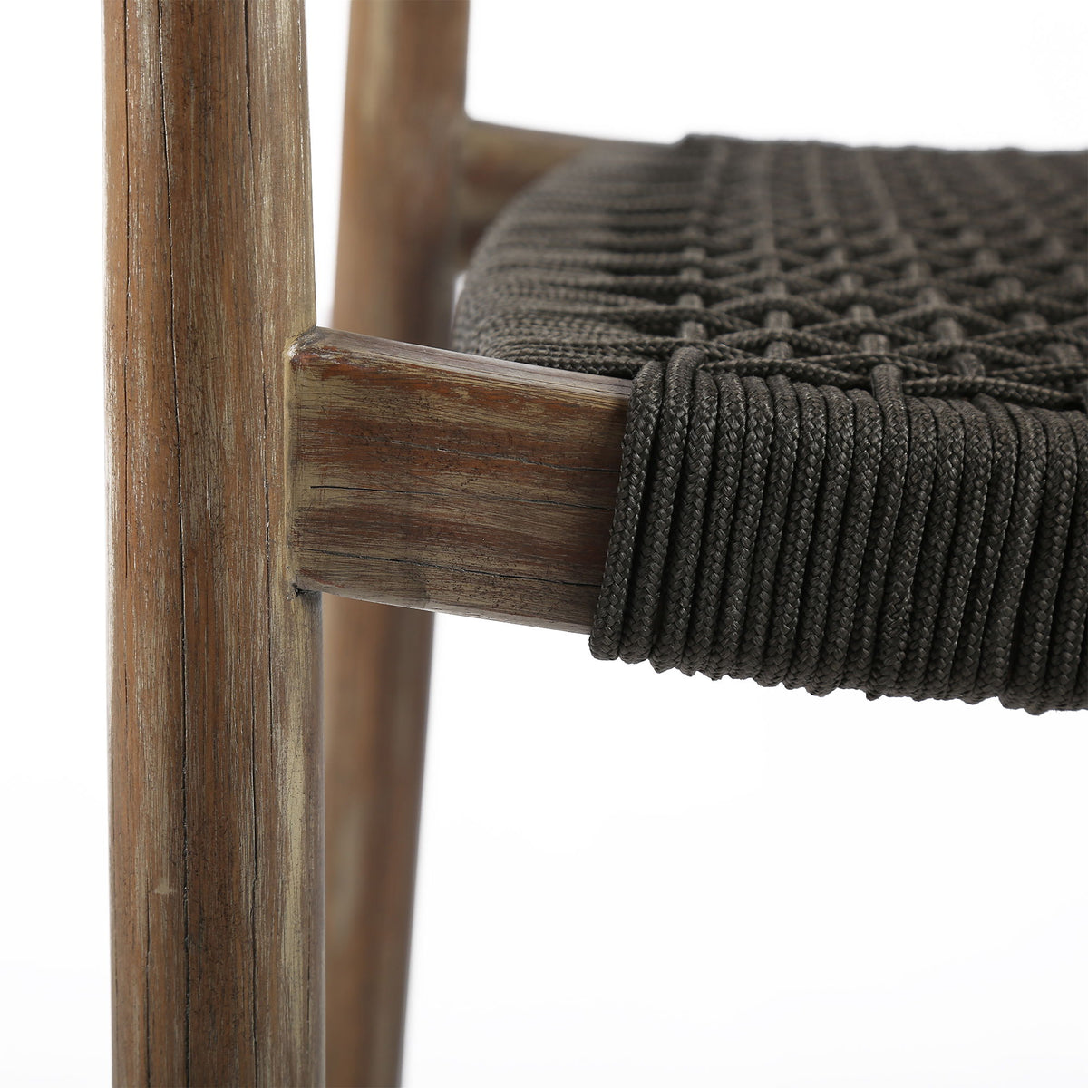 Santo - Indoor / Outdoor Stackable Dining Chair (Set of 2) - Eucalyptus / Charcoal