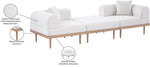 Laguna - 3 Piece 106.5" Outdoor Patio Modular Sofa With Backless Seat