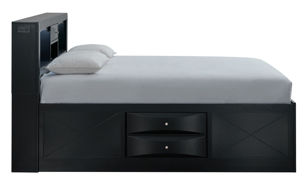 Glory Furniture - Marilla - Storage Bed With Lighting
