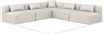 Cube - 5 Piece Modular Corner Armless Sectional