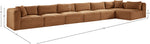 Shaggy - Fabric 7 Piece Modular Sectional