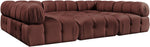 Orin - Velvet 6 Piece Modular Sectional