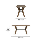 Millwork - Friendship Table - Light Brown