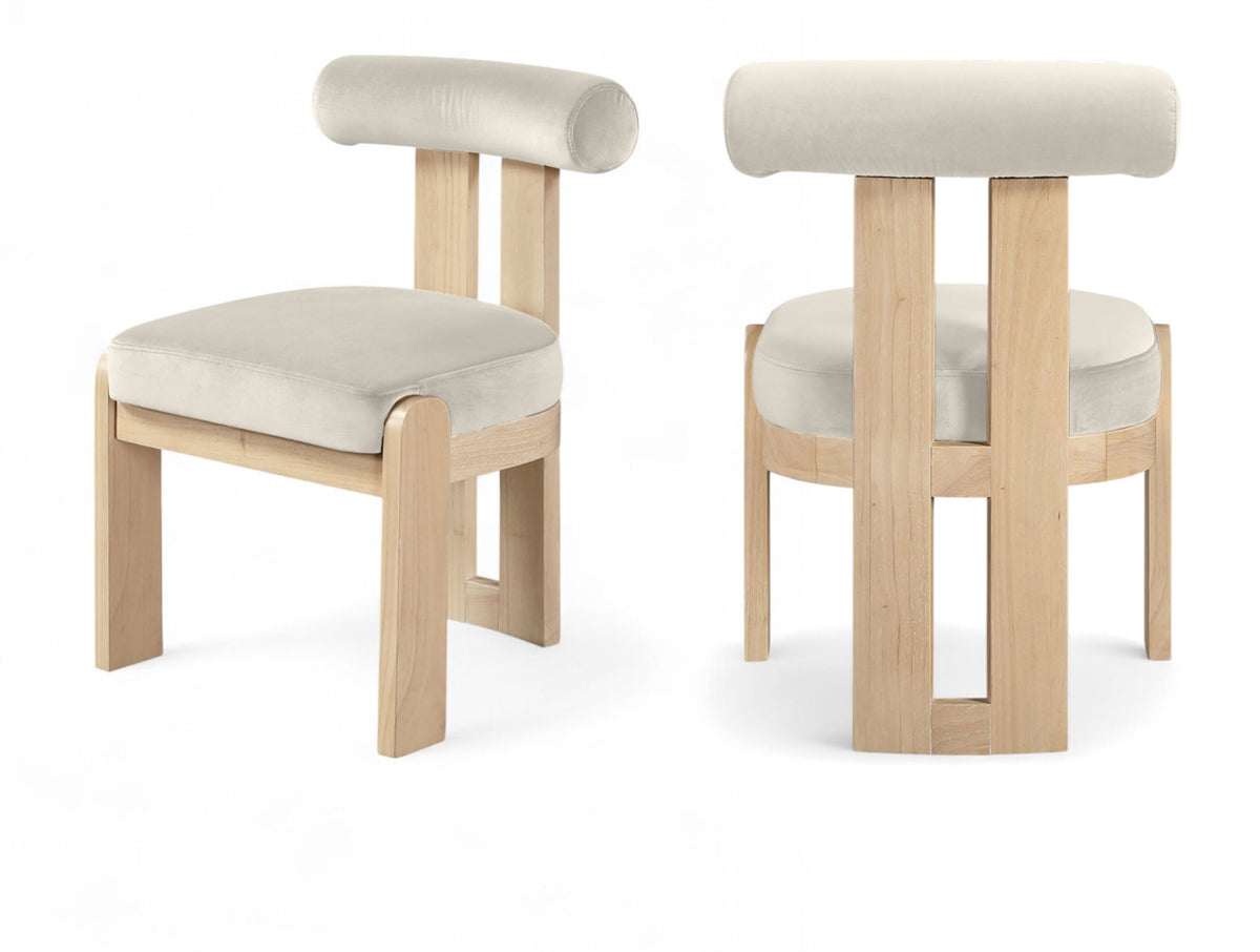 Arienzo - Performance Fabric Upholstered Dining Chair (Set of 2) - Natural Base