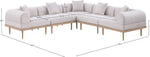 Laguna - 5 Piece 106.5" Upholstered Outdoor Patio Modular Sectional