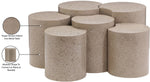 Dimple - 20" 6 Piece Modular Coffee Table - Terazzo Finish