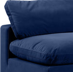Comfy - 6 Piece Velvet Modular Armless Sectional