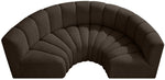 Arc - Boucle Fabric 4 Piece U-Shaped Modular Sofa