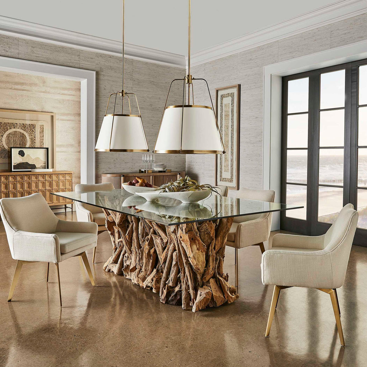 Leather Classic - 4 Light Pendant