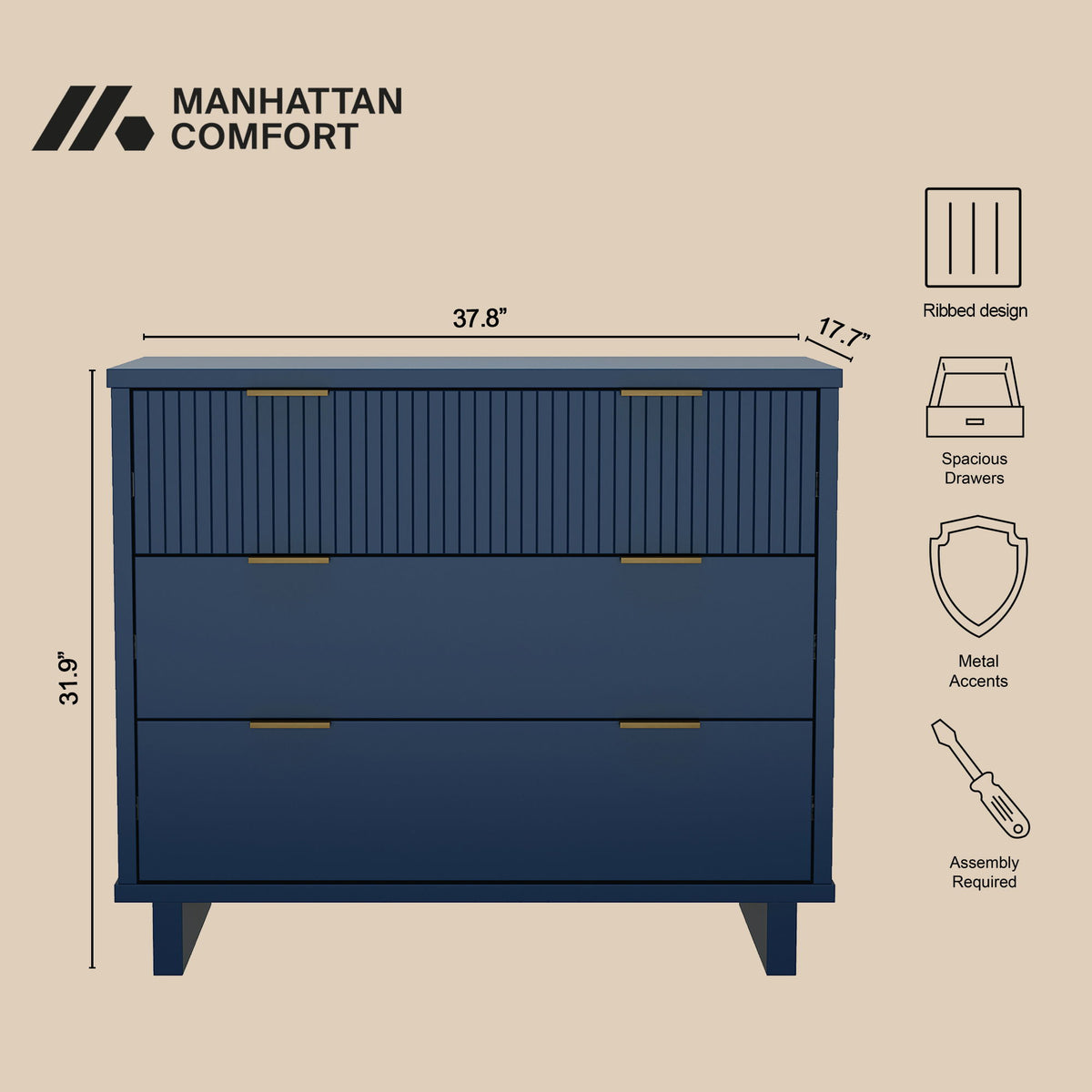 Manhattan Elara - Solid Wood Dresser